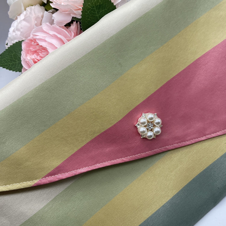 Elegant Pastel Silk Clutch