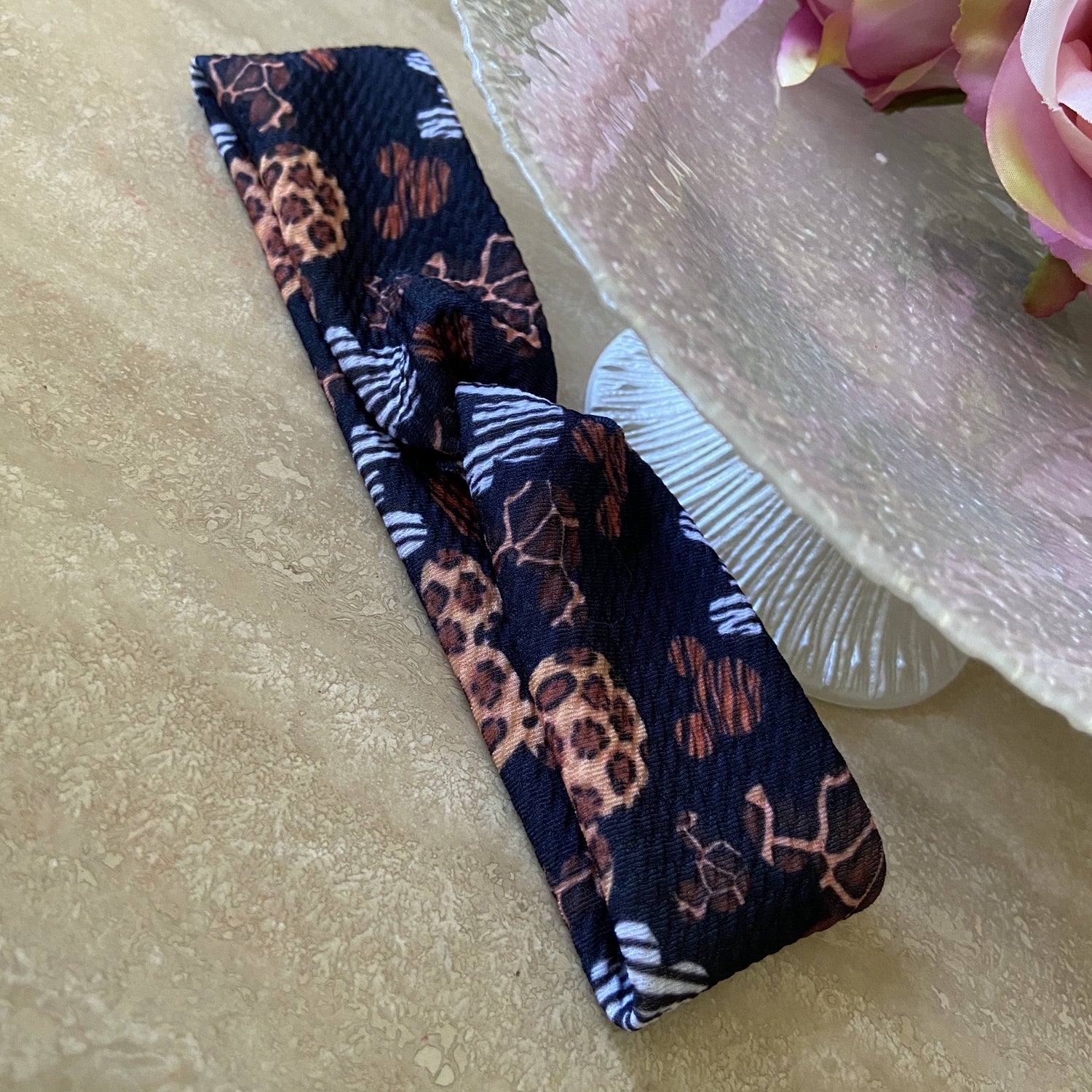 Mickey animal print headband