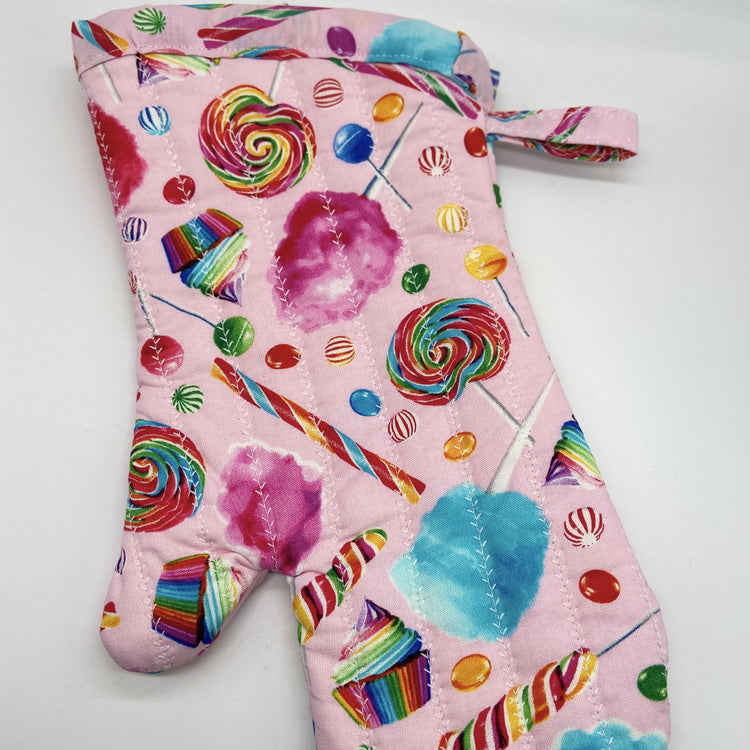 Candy oven mitt