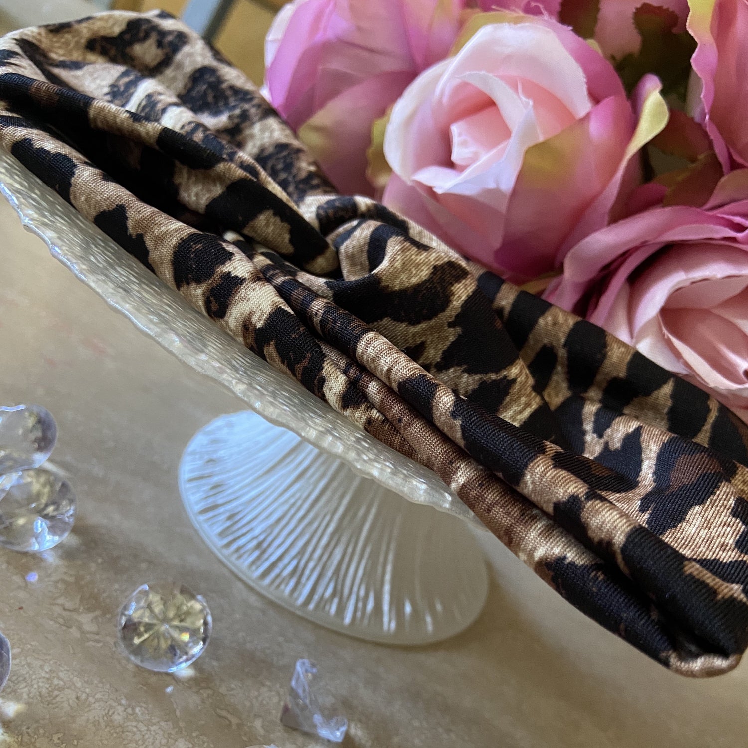 Leopard print headband 
