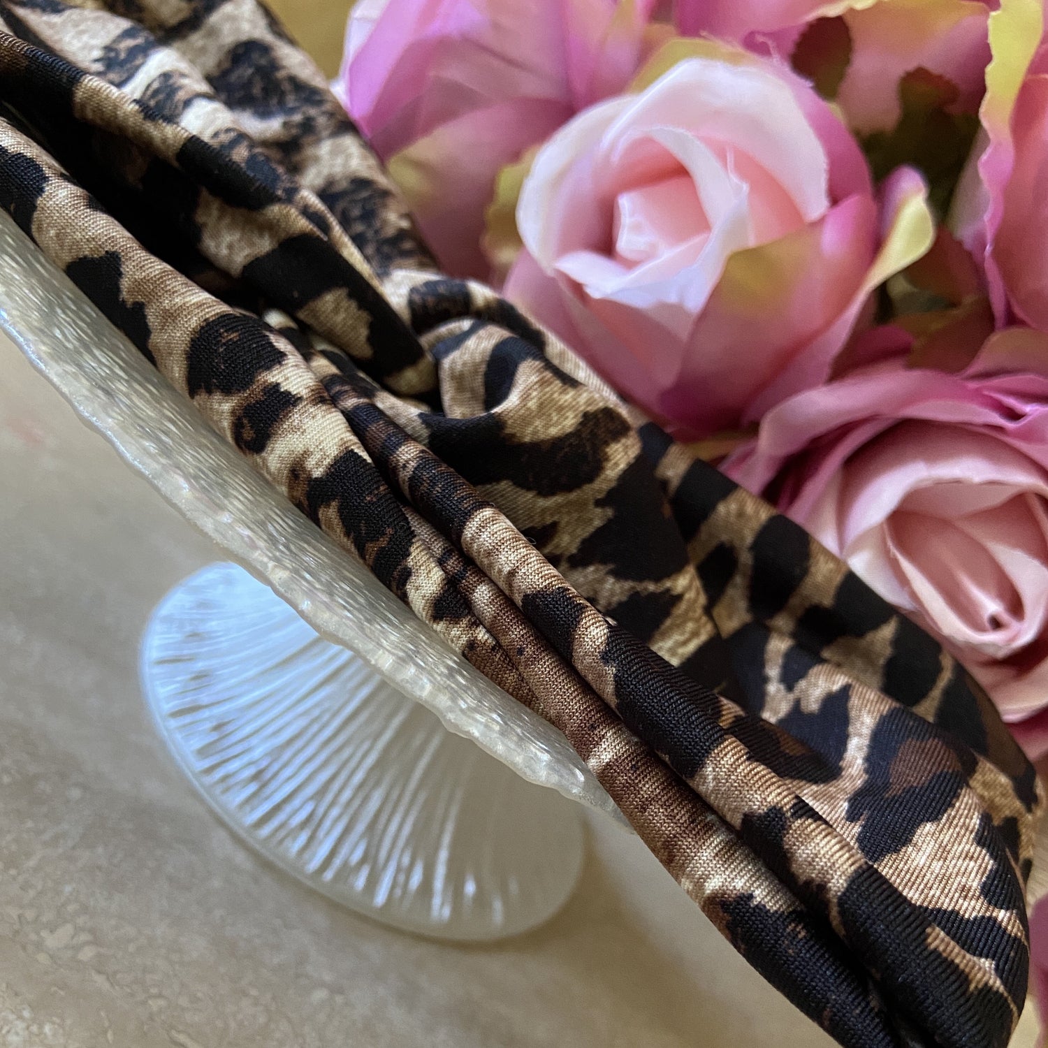 Leopard print headband 