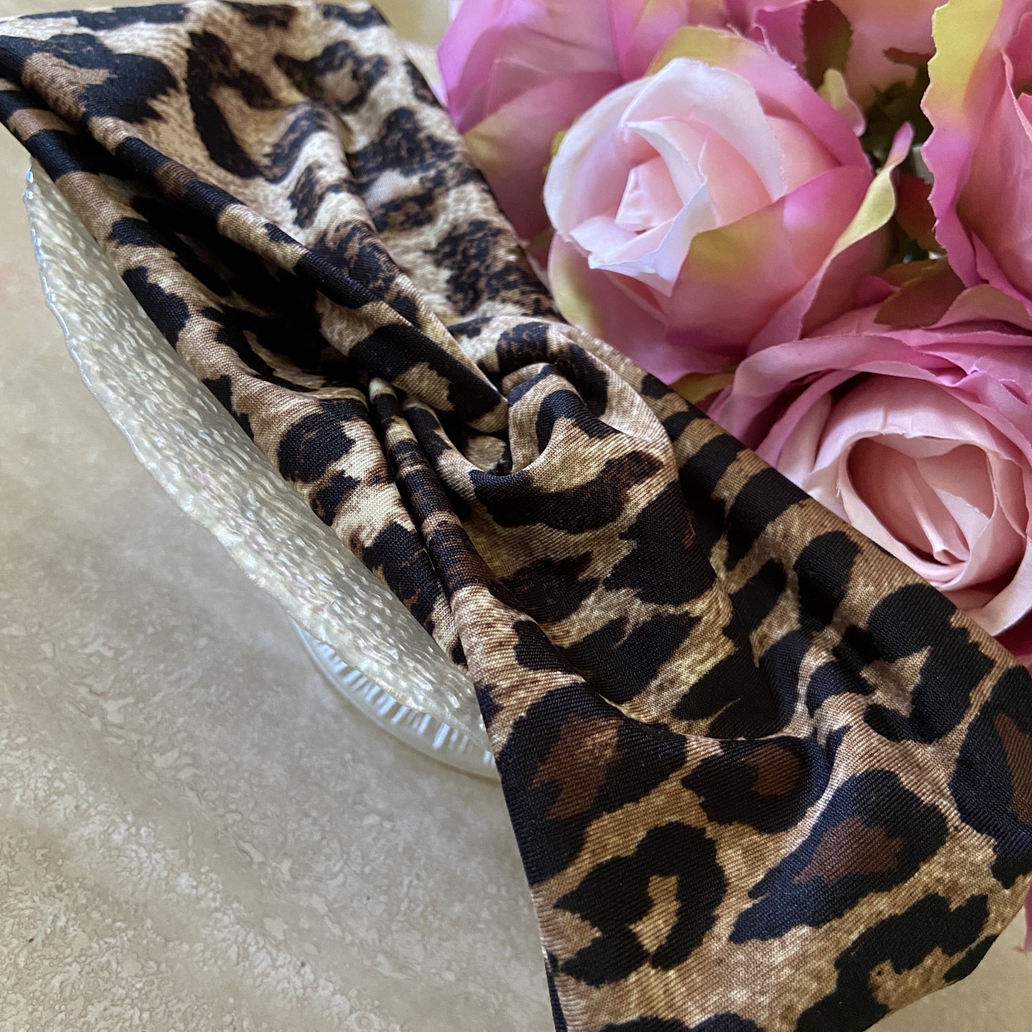 Leopard print headband 