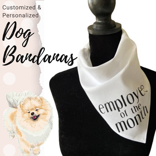 Employee of the month pet bandana