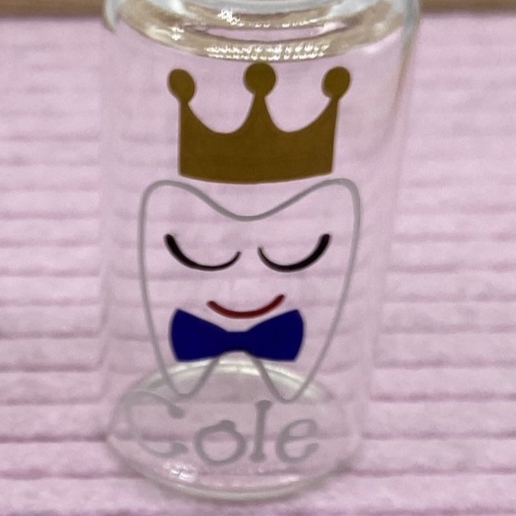 Tooth Fairy jar with blue bow