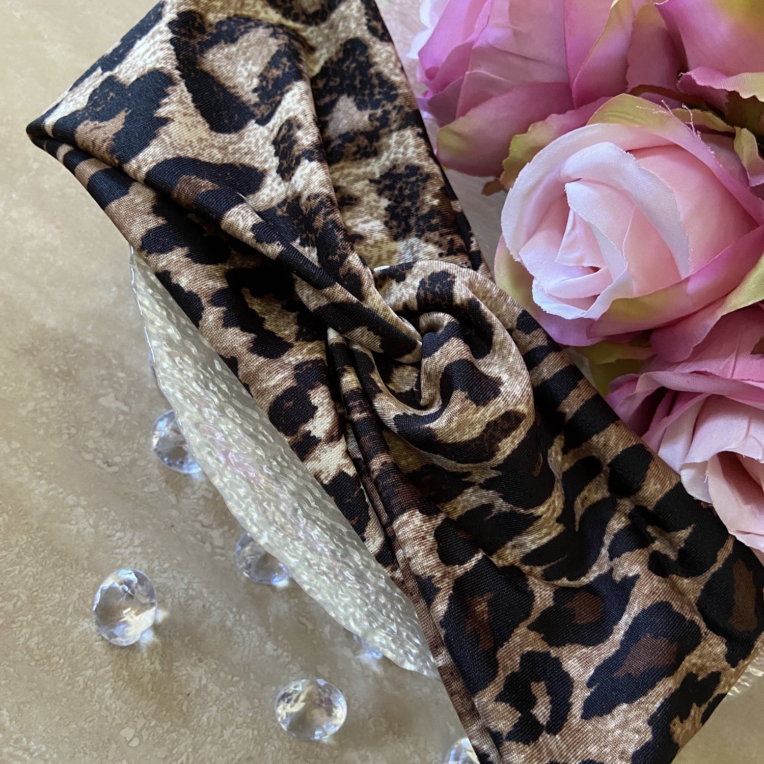 Leopard print headband 
