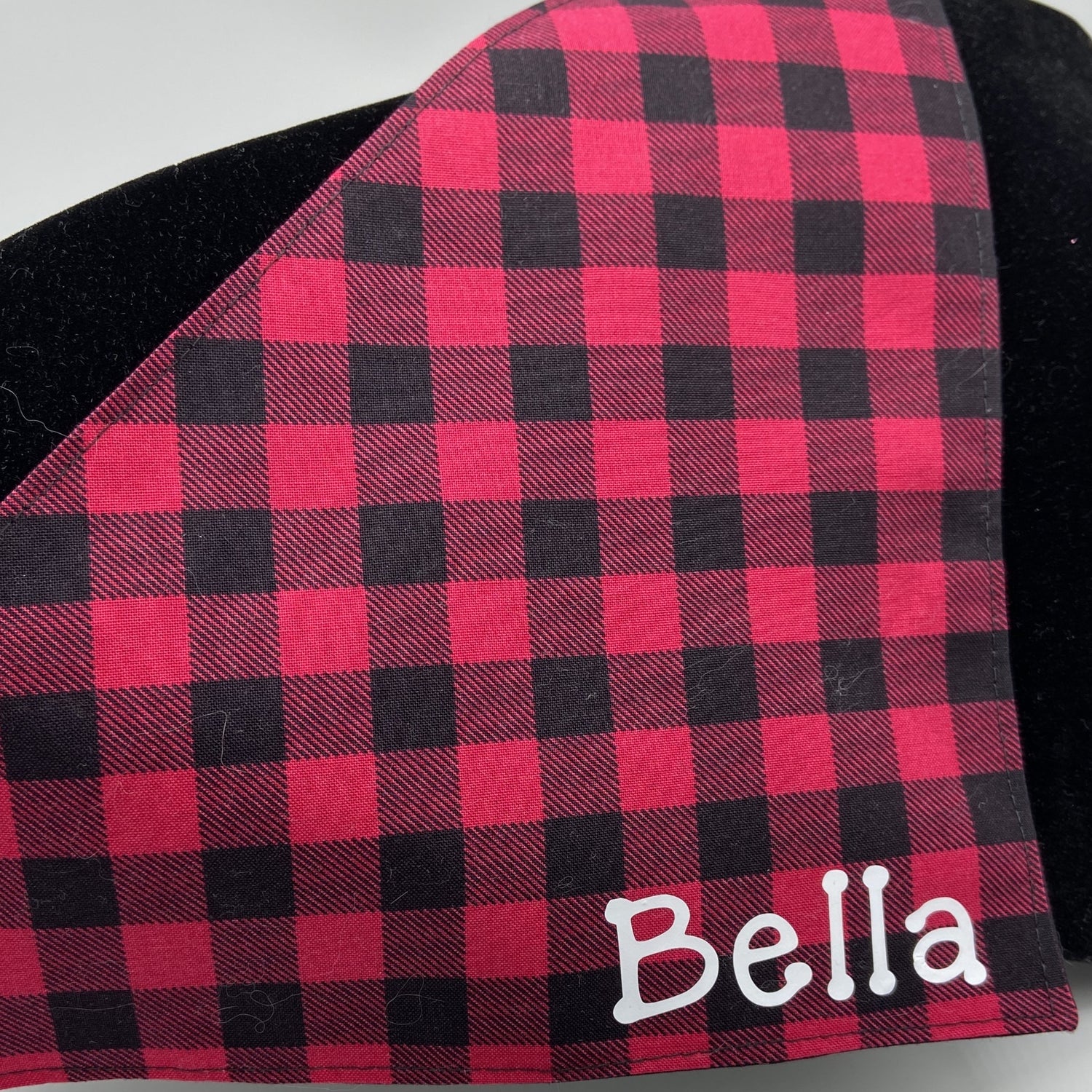 Buffalo check pet bandana