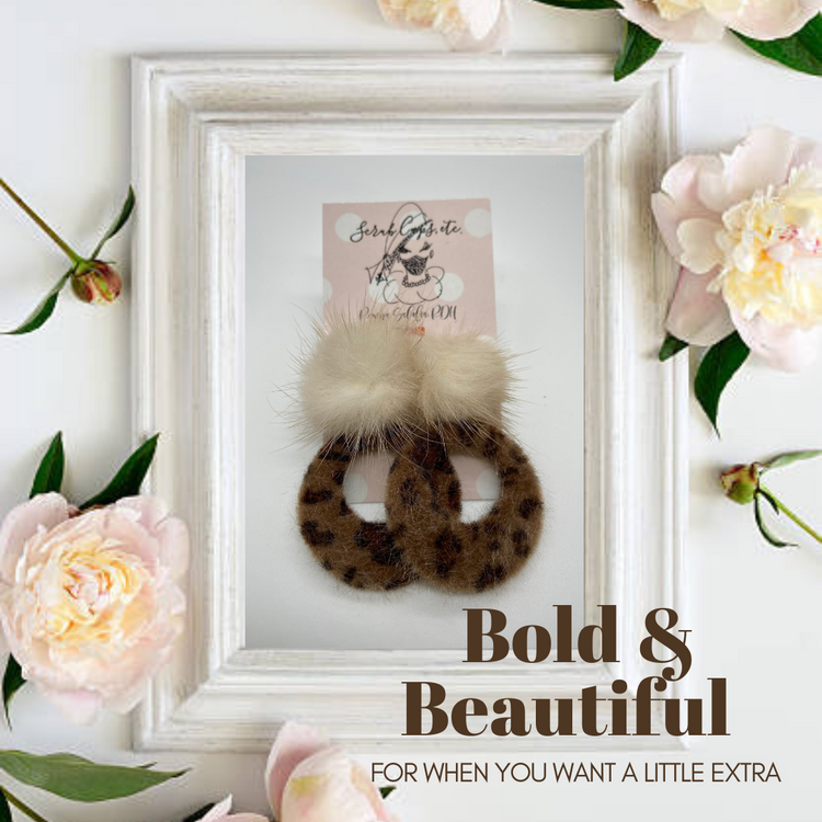 Bold & Beautiful Leopard Print “Extra” Earrings
