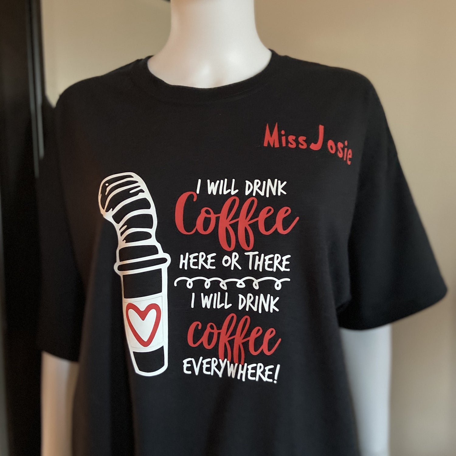 Black Dr Seuss teacher t-shirt.