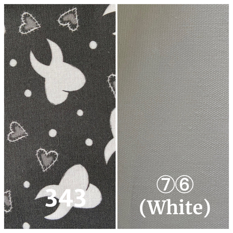 Charcoal and white tooth fabric