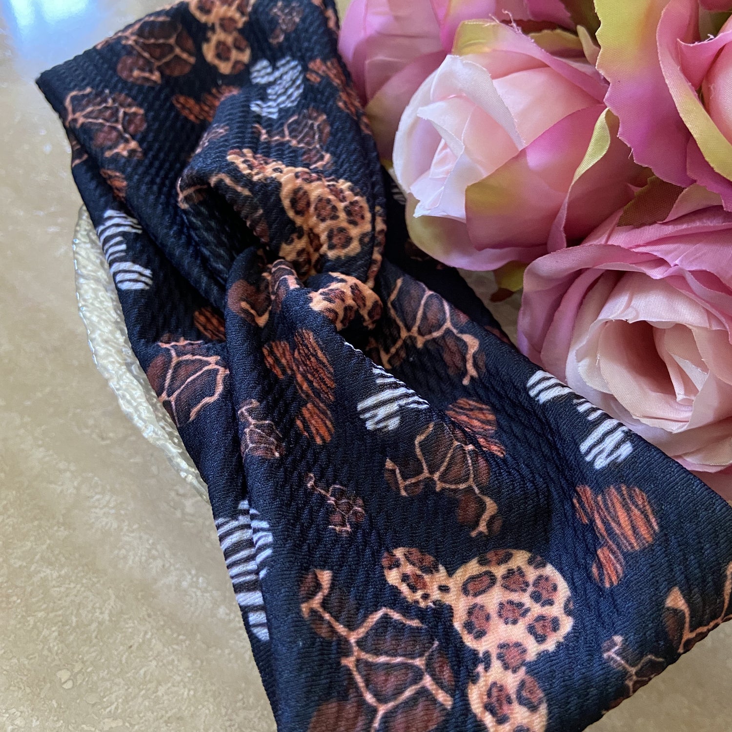 Mickey animal print headband