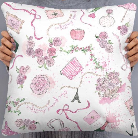 Chic Peony Basic Pillow
