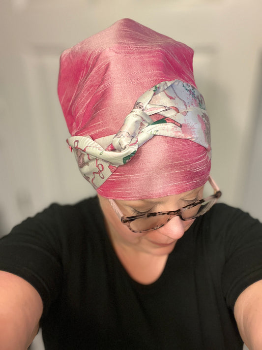 Pink Lovers Scrub Bonnet