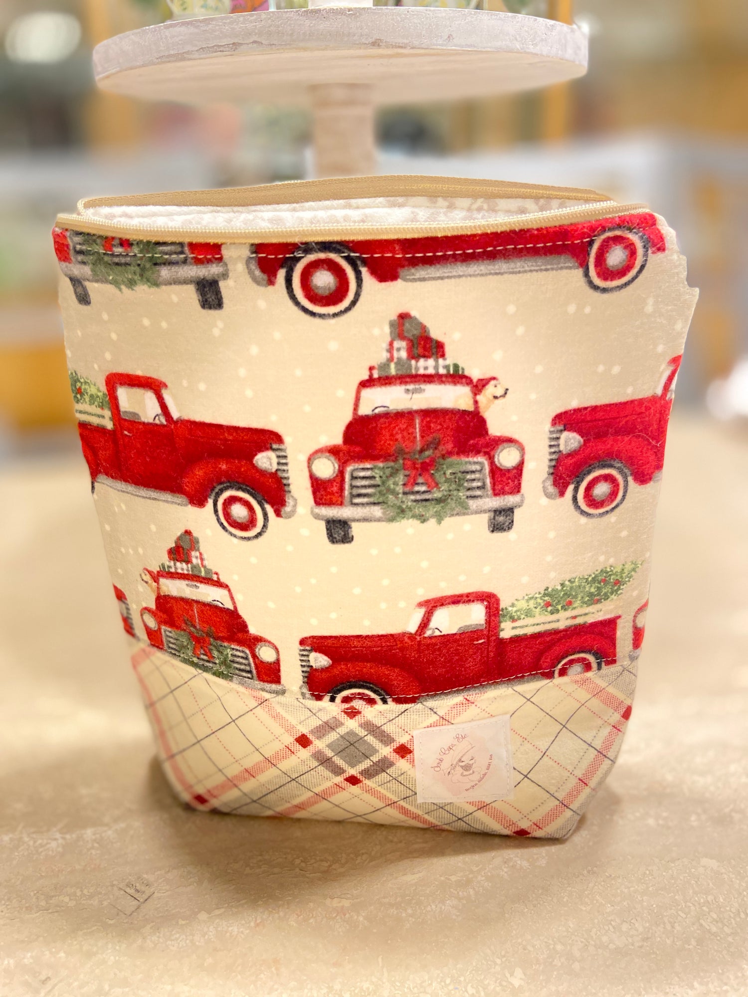 Christmas themed project bag