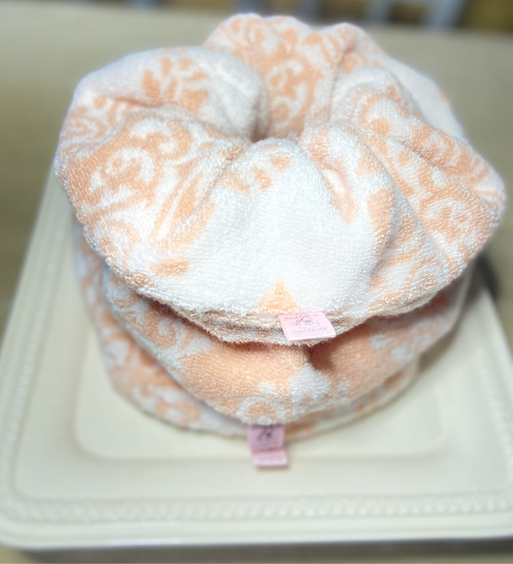 mega luxurious towel scrunchie