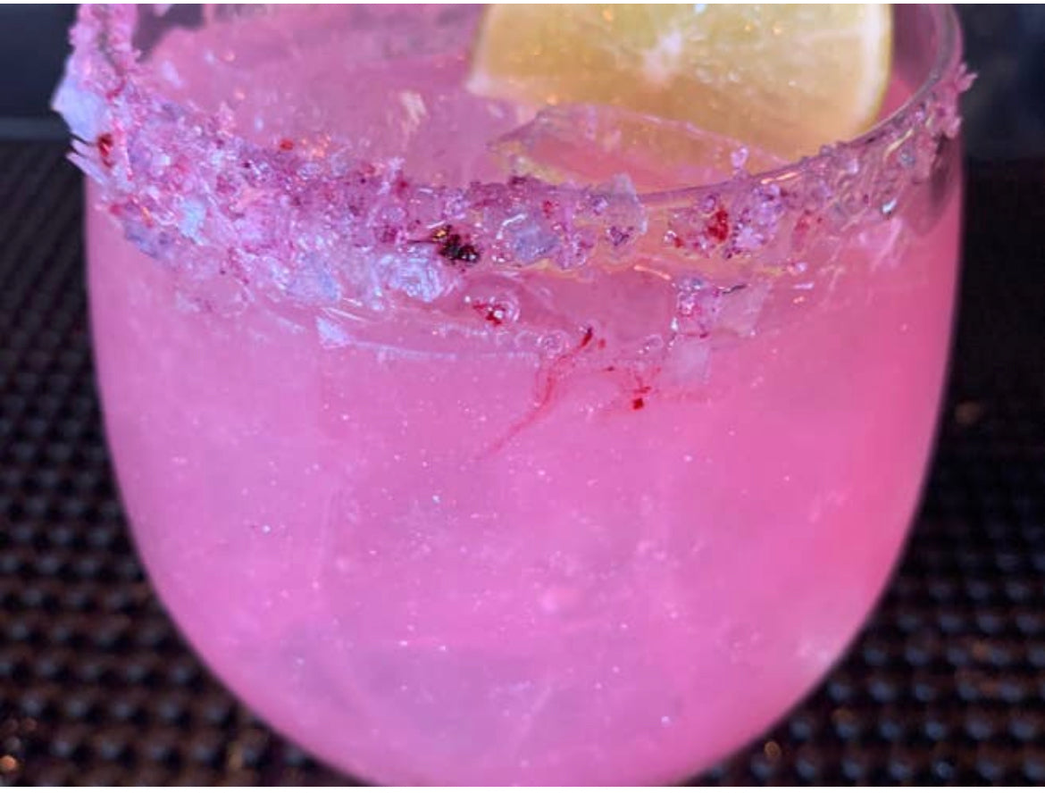 pink cocktail glitter
