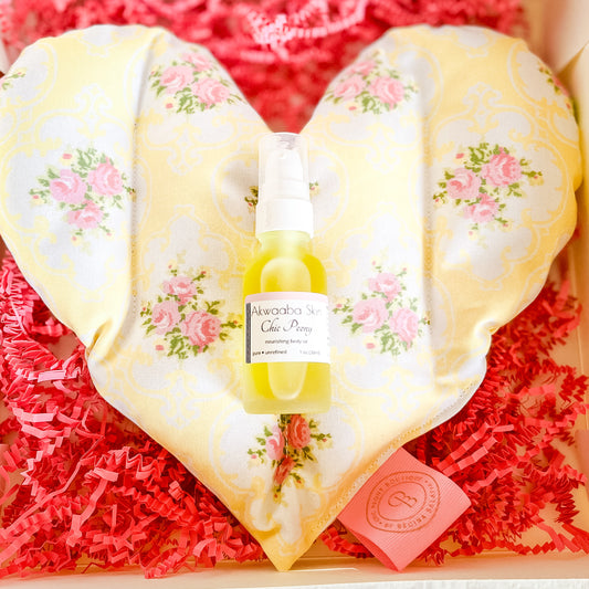 Lavender or Peony Scented Hot Pack with Nourishing Body Oil