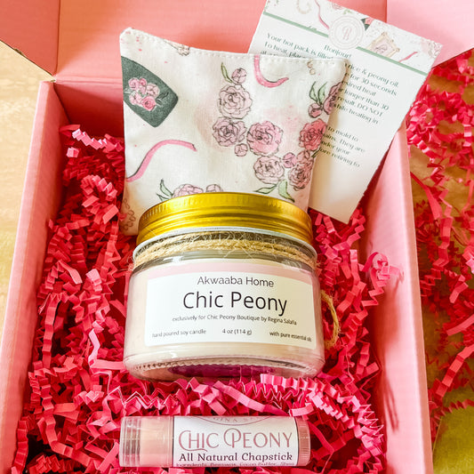 Peony Candle Gift Set