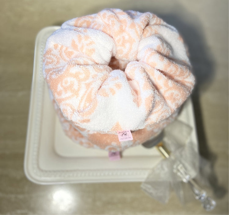 mega luxurious towel scrunchie