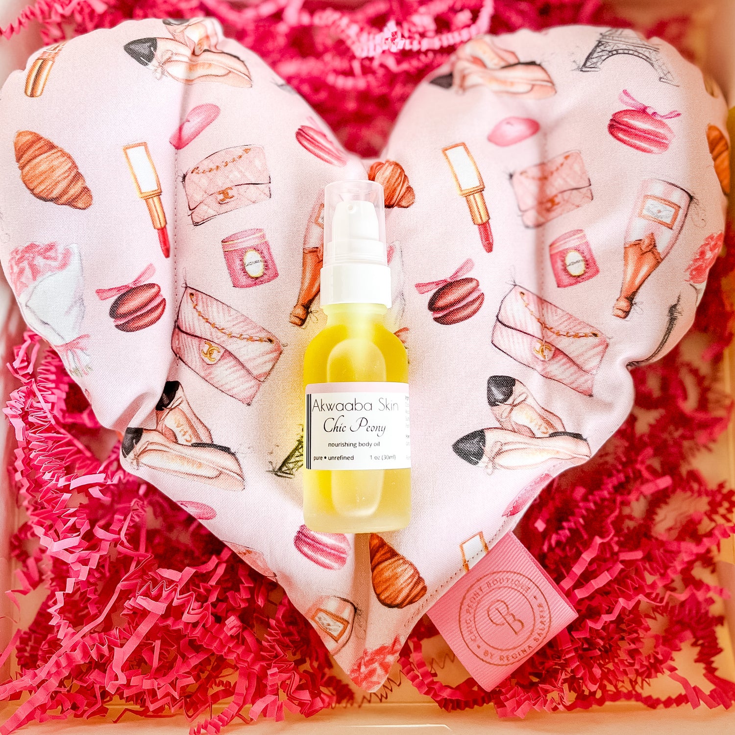 Lavender or Peony Scented Hot Pack with Nourishing Body Oil