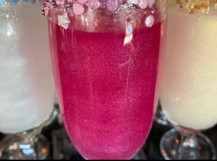 pink cocktail glitter