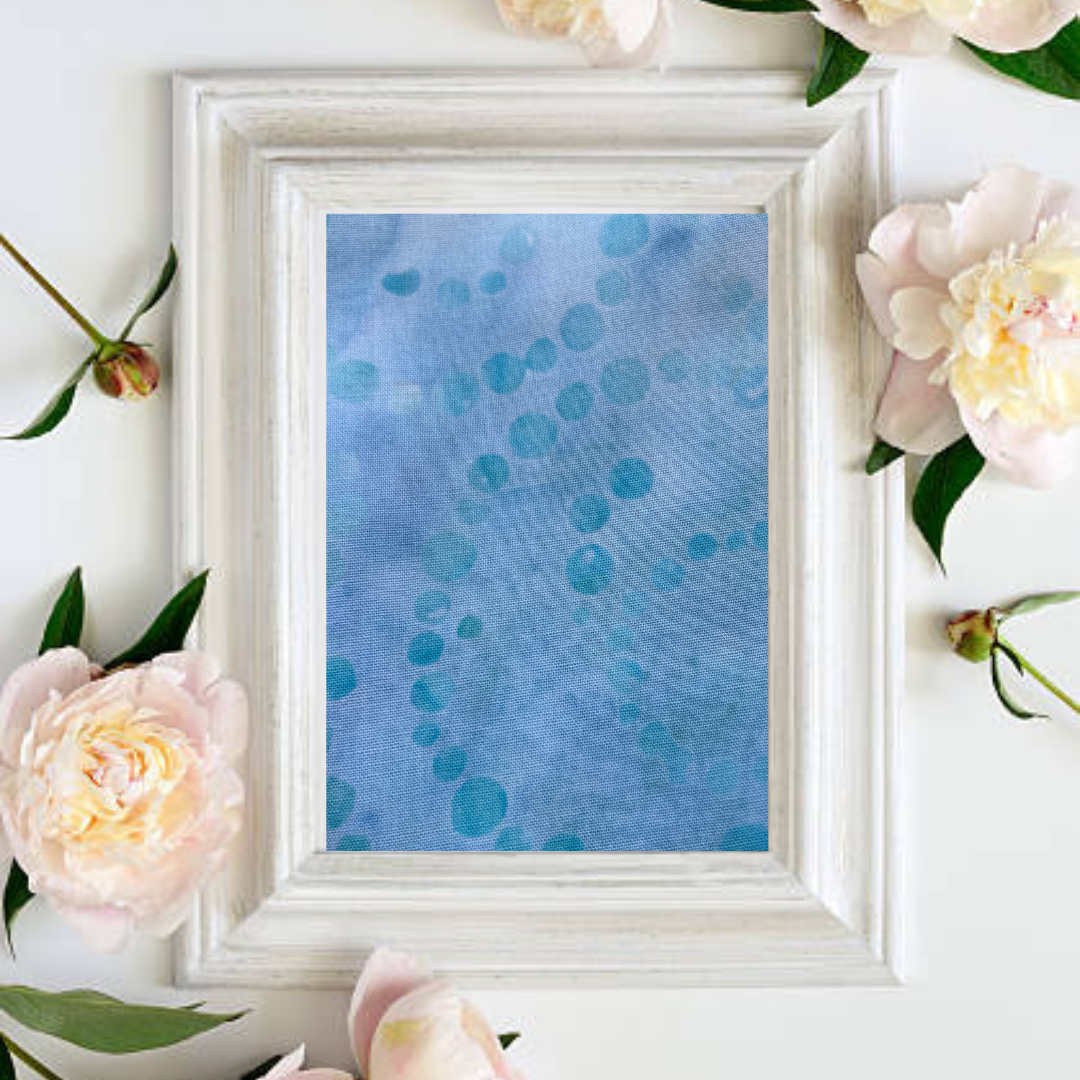 blues and aquas fabric