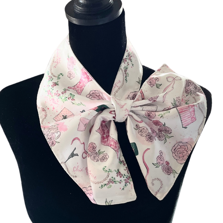 Versatile Chic French Satin Scarf