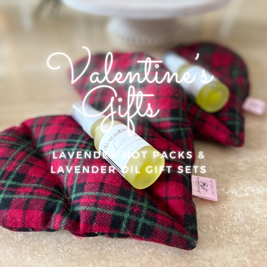 Lavender or Peony Scented Hot Pack with Nourishing Body Oil