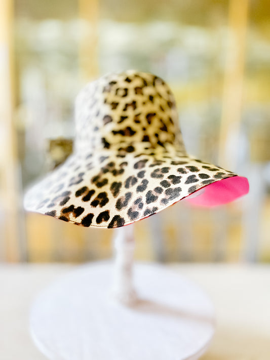 Chic Leopard Floppy Sun Hat