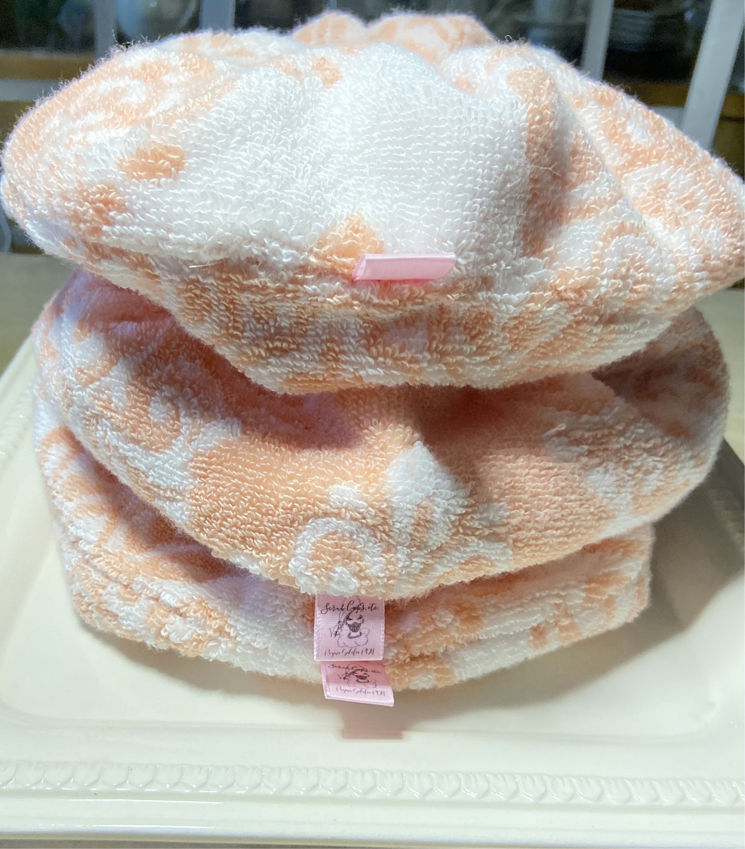 mega luxurious towel scrunchies