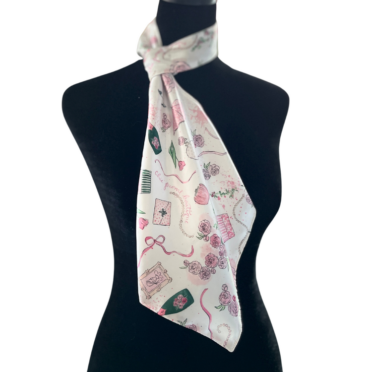 Versatile Chic French Satin Scarf