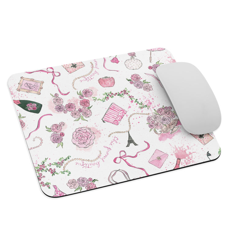 Chic Peony Mouse Pad