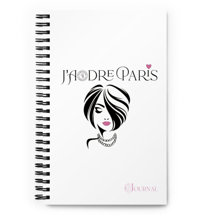 Chic Peony Paris Spiral notebook