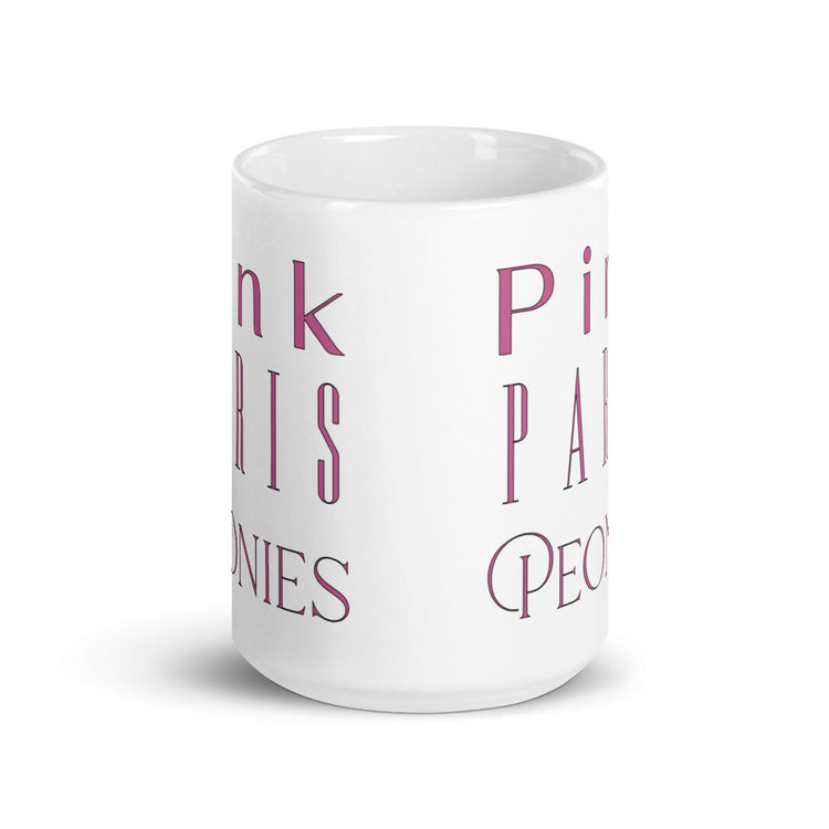 Pink, Paris & Peonies Mug