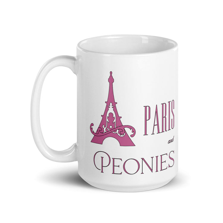 Pink Paris & Peonies Mug
