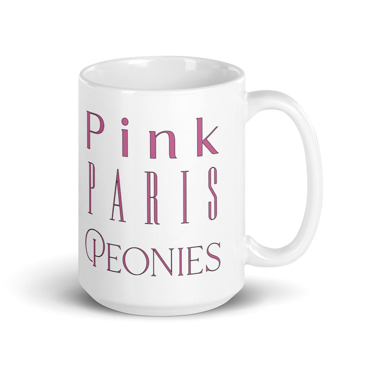 Pink, Paris & Peonies Mug