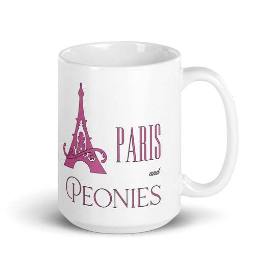 Pink Paris & Peonies Mug