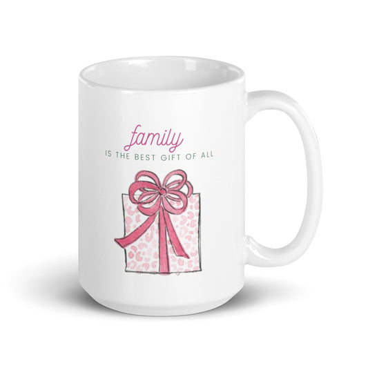 Chic Peony Family is a Gift Holiday Mug
