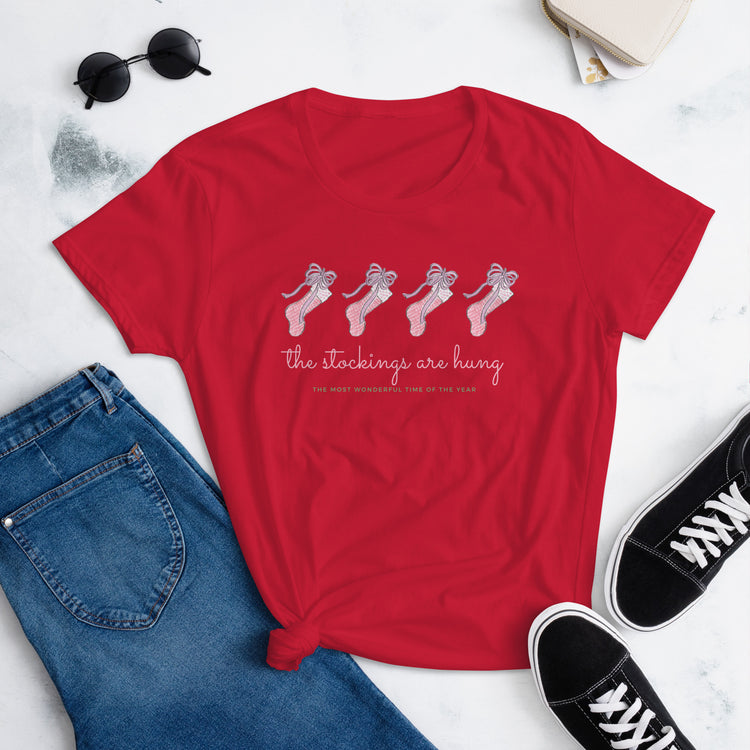 The Stockings are Hung Holiday Women's T-Shirt