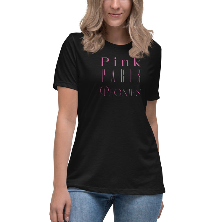Pink, Paris & Peonies Relaxed T-Shirt
