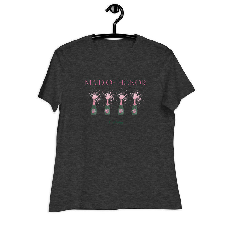 Maid of Honor - Obviously Women's Relaxed Bella Canva T-Shirt